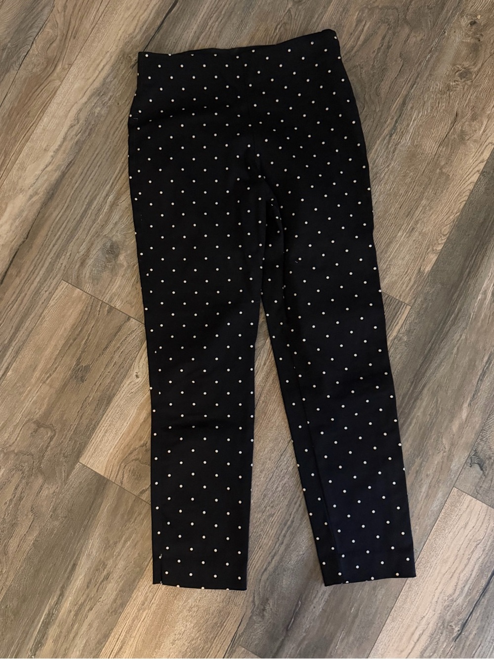 Old Navy Polka Dot Pixie Style Pants Black Size 8